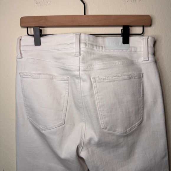 Pistola Lennon High Rise Crop Boot Jeans Size 29 White Button Fly - Picture 7 of 7